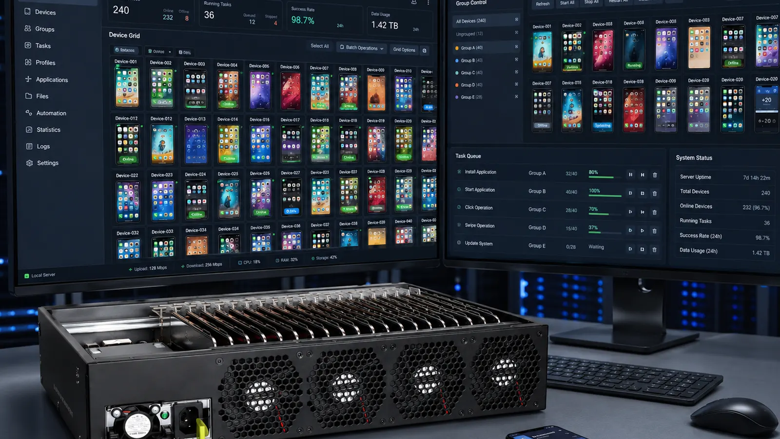 Remote control and group control system